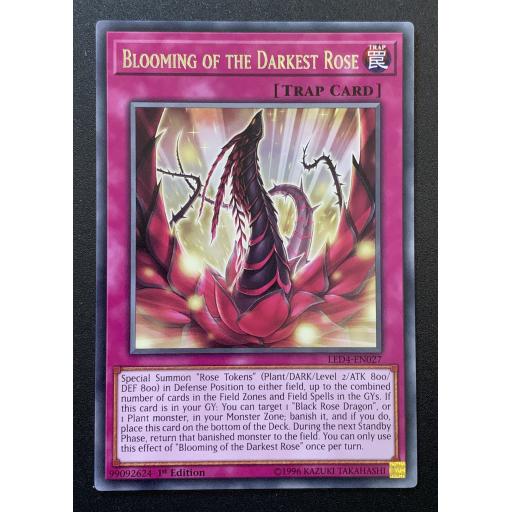 Blooming of the Darkest Rose | LED4-EN027 | Rare | 1st Edition