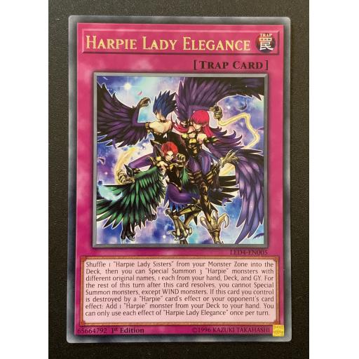 Harpie Lady Elegance | LED4-EN005 | Rare | 1st Edition