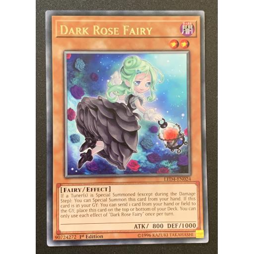 Dark Rose Fairy | LED4-EN024 | Rare | 1st Edition