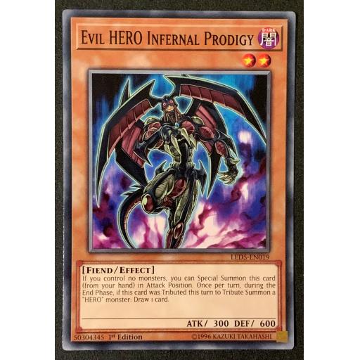Evil Hero Infernal Prodigy | LED5-EN019 | Common | 1st Edition