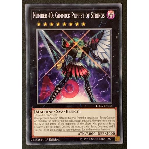 Number40: Gimmick Puppet of Strings | LED5-EN043 | Common | 1st Edition
