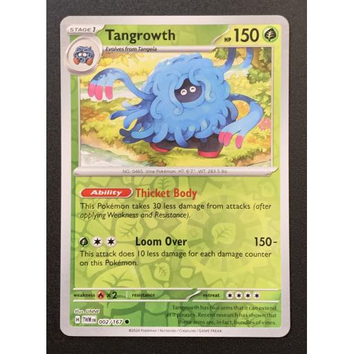 Tangrowth | 002/167 | Reverse Holo