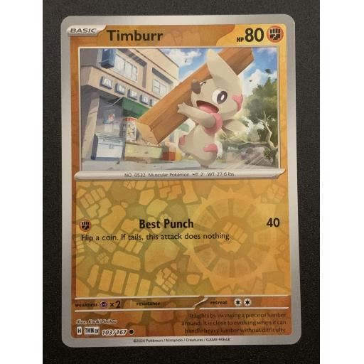 Timburr | 103/167 | Reverse Holo