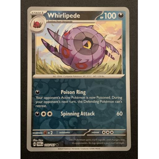 Whirlipede | 116/167 | Reverse Holo