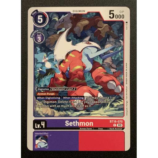 Sethmon | BT16-070 | Common