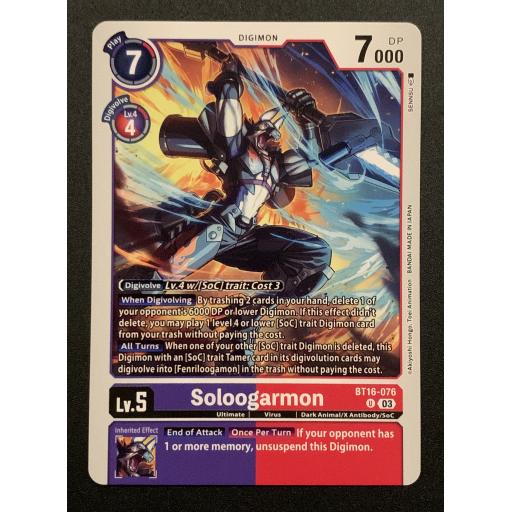 Soloogarmon | BT16-076 | Uncommon