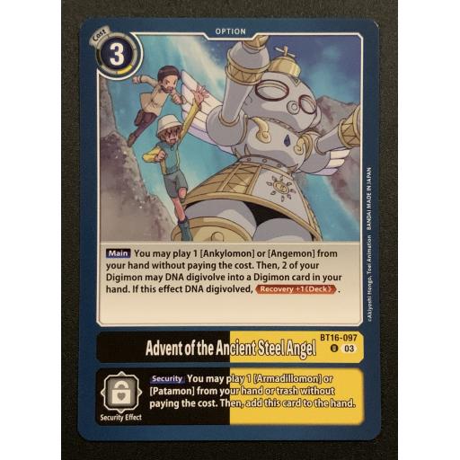 Advent of the Ancient Steel Angel | BT16-097 | Uncommon