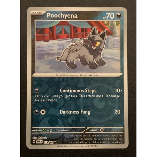 Poochyena | 113/167 | Reverse Holo