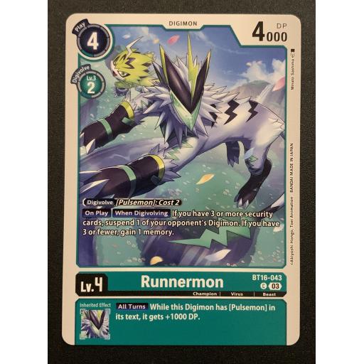 Runnermon | BT16-043 | Common