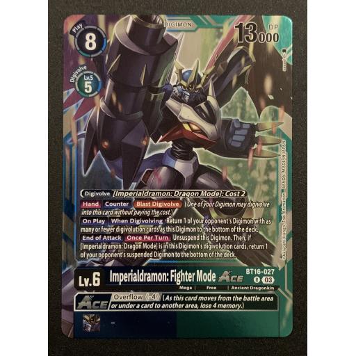 Imperialdramon: Fighter Mode Ace | BT16-027 | Rare