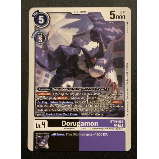 Dorugamon | BT16-058 | Common