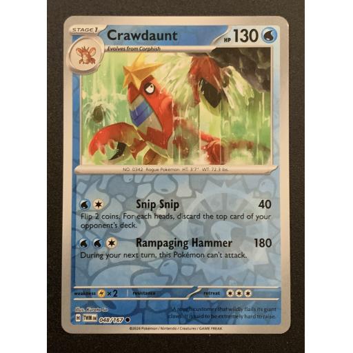 Crawdaunt | 048/167 | Reverse Holo