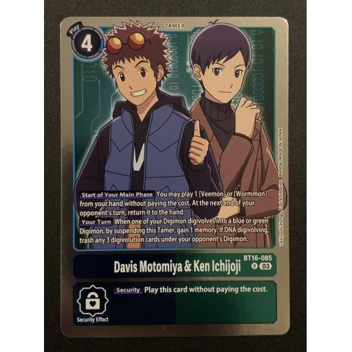 Davis Motomiya & Ken Ichijoji | BT16-085 | Rare