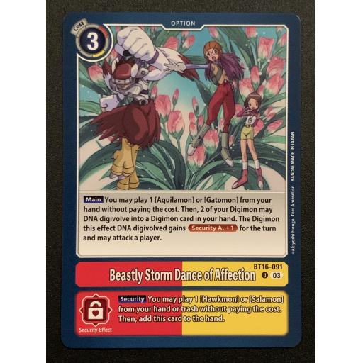 Beastly Storm Dance of Affection | BT16-091 | Uncommon