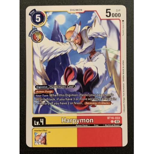 Harpymon | BT16-033 | Common