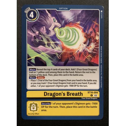 Dragon's Breath | BT16-094 | Common