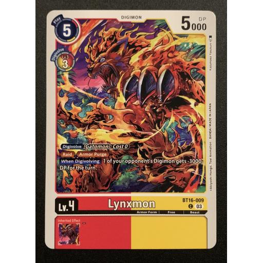 Lynxmon | BT16-009 | Common