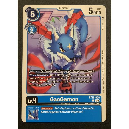 GaoGamon | BT16-020 | Common