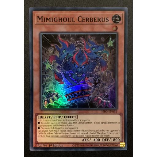 Mimighoul Cerberus | INFO-EN092 | Super Rare | 1st Edition