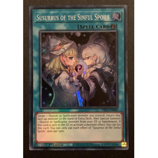 Susurrus of the Sinful Spoils | INFO-EN060 | Super Rare | 1st Edition