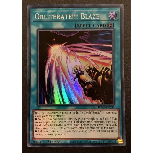 Obliterate!!! Blaze | INFO-EN055 | Super Rare | 1st Edition