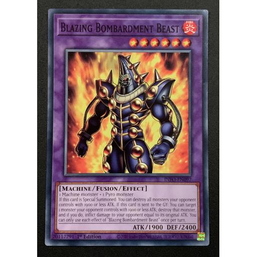 Blazing Bombardment Beast | INFO-EN097 | Common | 1st Edition