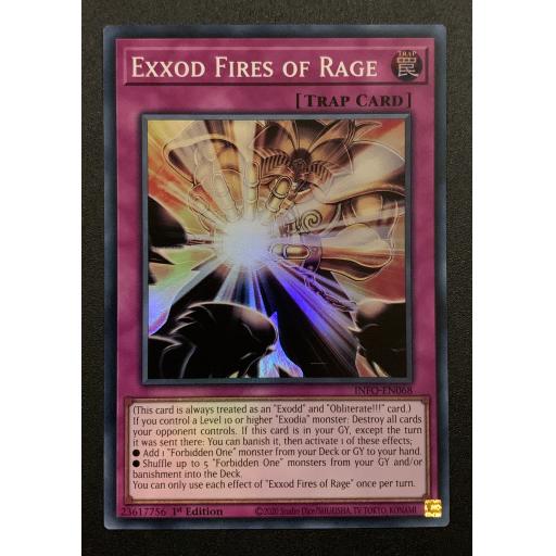 Exxod Fires of Rage | INFO-EN068 | Super Rare | 1st Edition