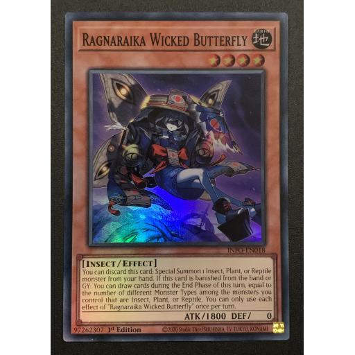 Ragnaraika Wicked Butterfly | INFO-EN018 | Super Rare | 1st Edition