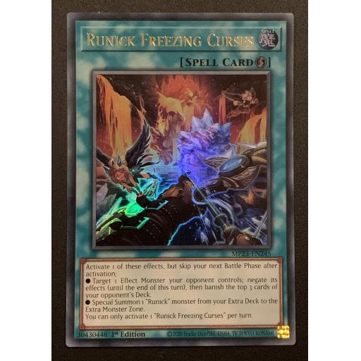 Runick Freezing Curses | MP23-EN245 | Ultra Rare | 1st Edition