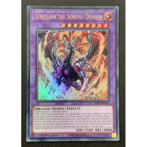 Lubellion the Searing Dragon  | BLTR-EN115 | Ultra Rare | 1st Edition