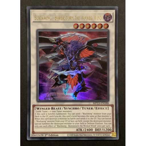 Blackwing - Boreastorm the Wicked Wind | MP23-EN188 | Ultra Rare | 1st Edition