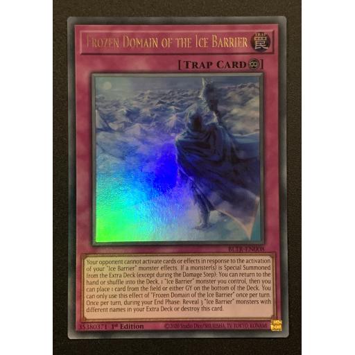 Frozen Domain of the Ice Barrier | BLTR-EN008 | Ultra Rare | 1st Edition