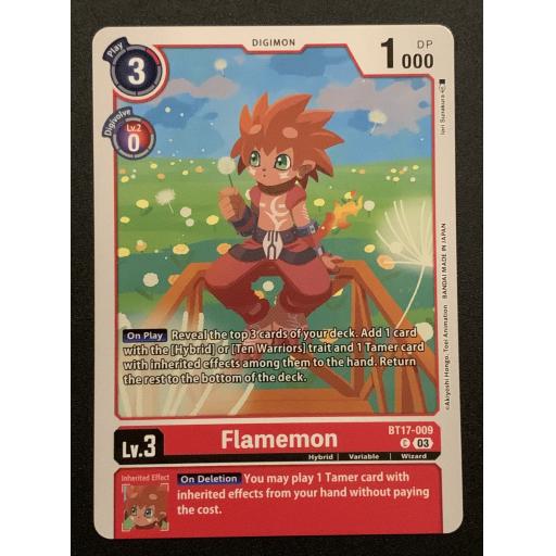 Flamemon | BT17-009 | Common