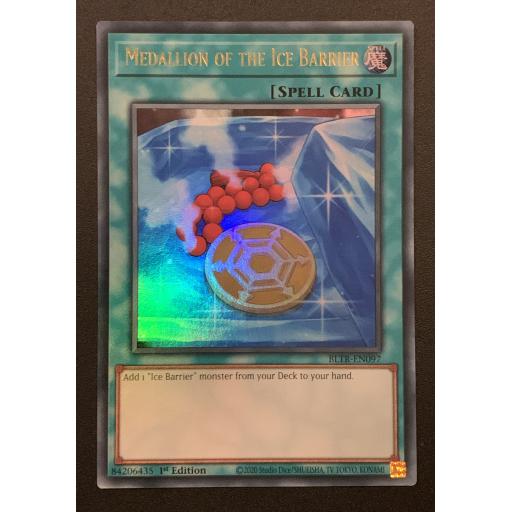 Medallion of the Ice Barrier | BLTR-EN097 | Ultra Rare | 1st Edition