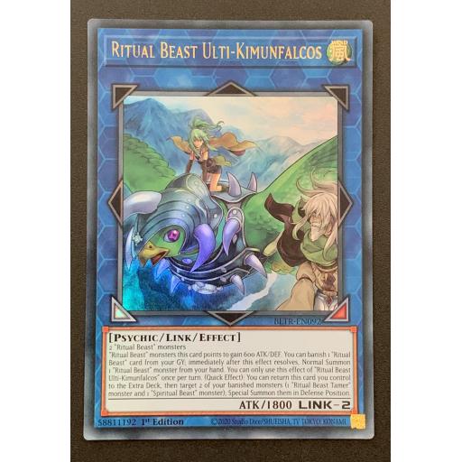 Ritual Beast Ulti-Kimunfalcos | BLTR-EN092 | Ultra Rare | 1st Edition