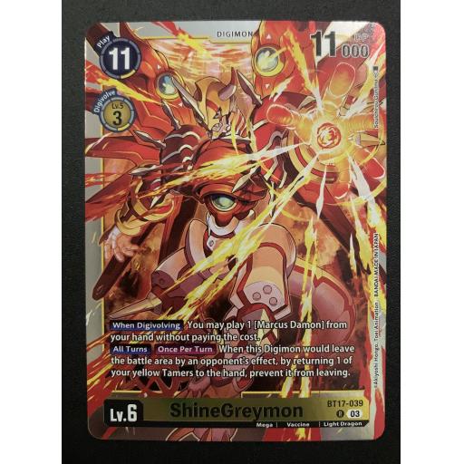 ShineGreymon | BT17-039 | Rare