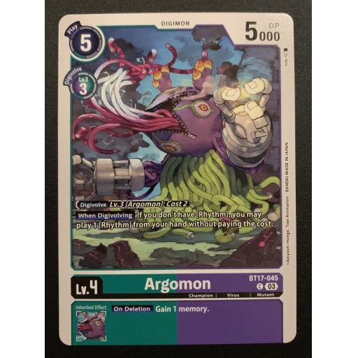 Argomon | BT17-045 | Common