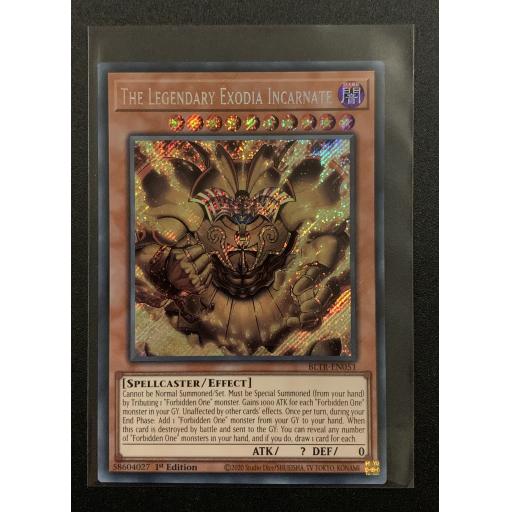 The Legendary Exodia Incarnate | BLTR-EN051 | Secret Rare | 1st Edition