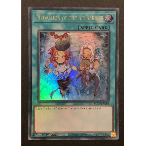 Madallion of the Ice Barrier | BLTR-EN098 | Ultra Rare | 1st Edition