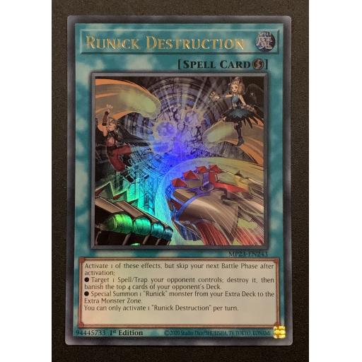 Runick Destruction | MP23-EN243 | Ultra Rare | 1st Edition