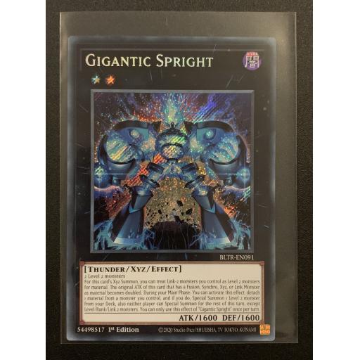 Gigantic Spright | BLTR-EN091 | Secret Rare | 1st Edition