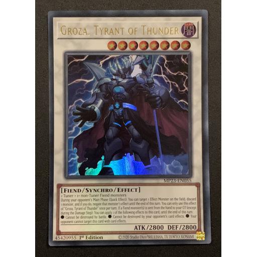 Groza, Tyrant of Thunder | MP23-EN055 | Ultra Rare | 1st Edition