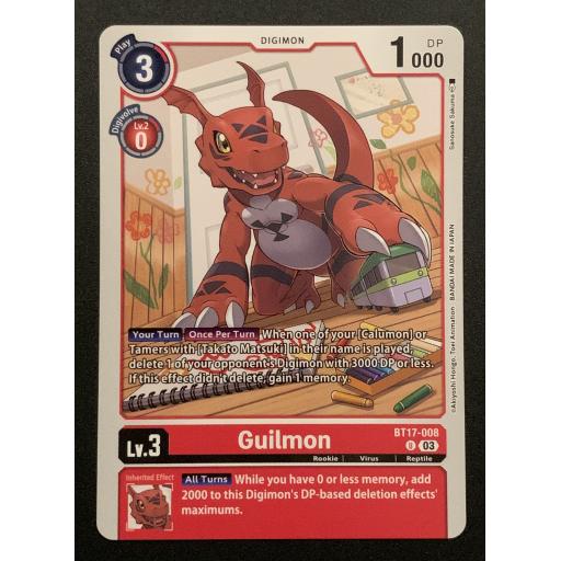 Guilmon | BT17-008 | Uncommon