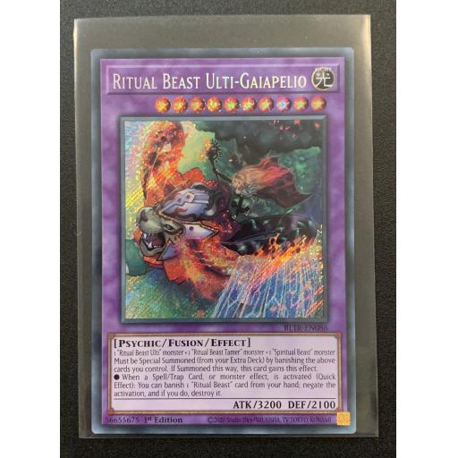 Ritual Beast Ulti-Gaiapelio | BLTR-EN086 | Sercert Rare | 1st Edtion