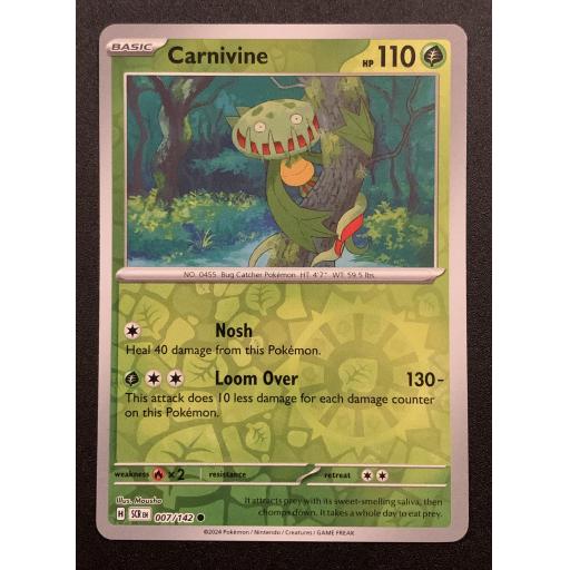 Carnivine | 007/142 | Reverse Holo