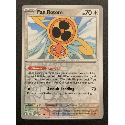 Fan Rotom | 118/142 | Reverse Holo