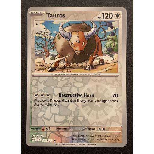 Tauros | 112/142 | Reverse Holo